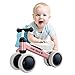 Baby Balance Bikes for 1 Year Old Boys Girls, Toddler Bike 10-24 Months Baby Riding Toys with 4 Wheels, No Pedal Anti-Drop Baby Walker Bicycle, Baby's First Bike First Birthday Gift Christmas