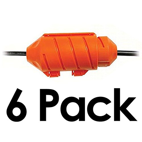 Cord Connect Water-Tight Cord Lock - Orange (6 Pack)