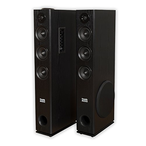 sharper image acoustic tower speaker