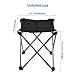 Camping Stool, PACKGOUT Folding Camp Mini Fishing Chair for Hiking, Garden, Outdoor Portable Aluminum Chair with Carrying Bag