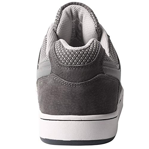 Safety Toe Athletic Shoes - Skater Style, Steel Toe Shoe Sneakers (8.5, Gray)