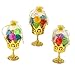 JC HUMMINGBIRD JCHB 48pc Fillable Gold Crown Goblet with Pouch for Party Favor, Candies, Table Decoration, Keepsakes, Baby Shower
