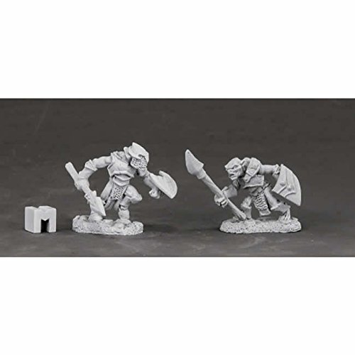 Reaper Miniatures Armored Goblin Spearmen #03850 Dark Heaven Unpainted Metal