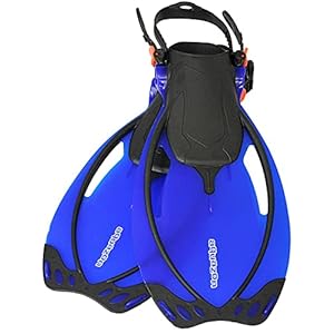 Schnorchelmasken Über 5 Schuhgrössen verstellbare Tauchflosse, Schwimmflosse, für Kinder, Jugendliche, Damen, ideal zum schnorcheln, tauchen und schwimmen
Ideale Familien-flosse durch einfache Größenverstellung. QUICK FIX Größenverstellsystem mit Feinjustierung. Hervorragende Anpassung an den Fuß möglich
Flossenblatt der Tauchflosse aus AQUAFLEX, einem leichten und zugleich reaktiven Material, das für sehr guten Vortrieb sorgt. Das Material ist sehr robust