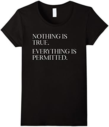 Womens Awesome Live By The Creed Graphic T-Shirt Gift Large Black
