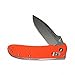 Ganzo G704-OR Orange Folding Knife Camping Knife Hunting Knife EDC Pocket G10 Handle.