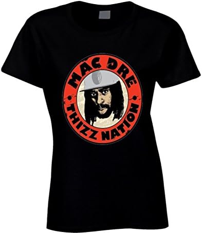 Mac Dre Thizz Nation Hip Hop Rap Womens T Shirt 2XL Black