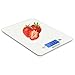 Mosiso - Ultra-Thin Touch Professional Digital Kitchen Scale (11 lbs Edition), Tempered Glass in Elegant White
