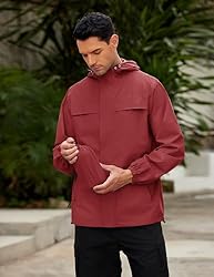 COOFANDY Men's Rain Jacket Waterproof Lightweight
