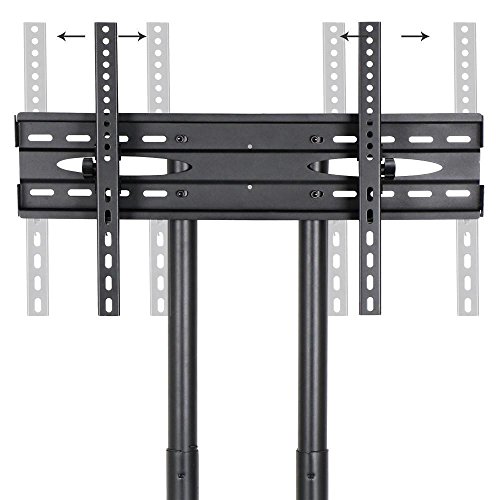 go2buy Mobile TV Cart Mount Stand for 32 to 65 Inch LED LCD Plasma Flat Screen Panels with Storage Shelves on Wheels