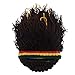 FALETO Funny Knit Beanie Beard Hat Rasta Hat with Dreadlocks Handmade Wig Fancy Halloween Caps,Brown