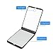 Ultra-thin Led Lighted Compact Travel Makeup Mirror, 1X & 2X Magnification, 8 Bright LED Lights Adjustable Brightness,Best Portable Folding Cosmetic Mirror | Gotofine (Black)