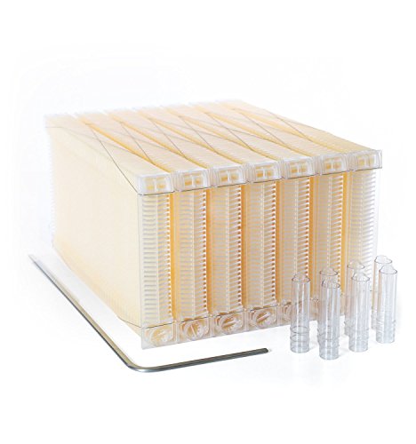 Flow Official Frame Classic 7 - Beehive Frames Featuring Patented tech, 7 pcs with Key and Harvest Tubes, fits a 10 Frame Langstroth Style hive