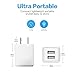 USB Wall Charger,Moallia 2-Pack Dual Port USB Power Adapter Wall Charger Plug Compatible with iPhone X/8/7/7 Plus/6s/6s Plus, iPad Pro/Air, Samsung S9/S8/S7, HTC, LG, Huawei, Google Nexus and More
