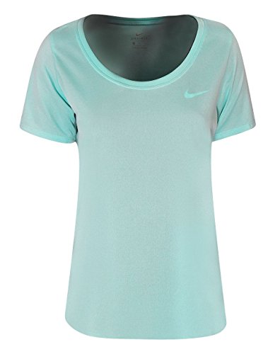 NIKE Ladies Dry Legend Scoop T-Shirt Light Aqua Size Medium