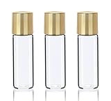 Grand Parfums 1 Dram Clear Glass Vials with Shiny