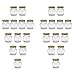 U Pack 2oz Glass Jar With Gold Lid For Honey Jam Spice pack of 24 sets