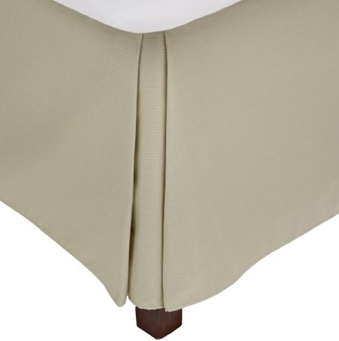 Calvin Klein Home Palermo Small Diamond Bed Skirt, California King, Lemongrass