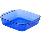 Pyrex Bakeware 8-Inch Square Baking Dish, Cobalt