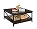 Convenience Concepts Oxford 36 inch Square Coffee Table with Shelf, Espresso