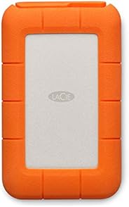 LaCie LAC9000298 Rugged Mini 2TB External Hard Drive Portable HDD - USB 3.0 USB 2.0 Compatible, Drop Shock Dus