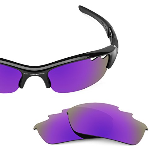 Revant Vented Polarized Replacement Lenses for Oakley Flak Jacket Plasma Purple MirrorShield