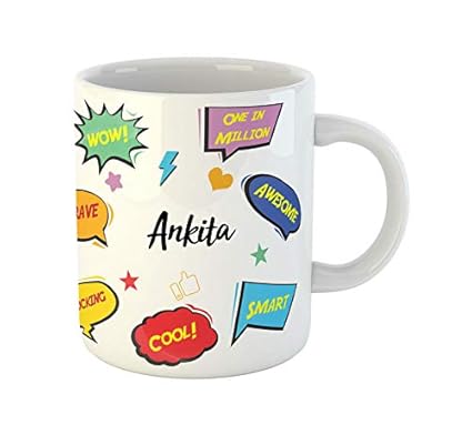 Buy Artbug Ankita Name Ceramic Coffee Mug Best Birthday Gift For Kids Friends Family Online At Low Prices In India Amazon In