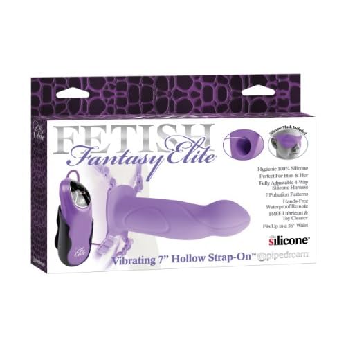Pipedream Products Fetish Fantasy Elite 7' Hollow Strap On, Purple image