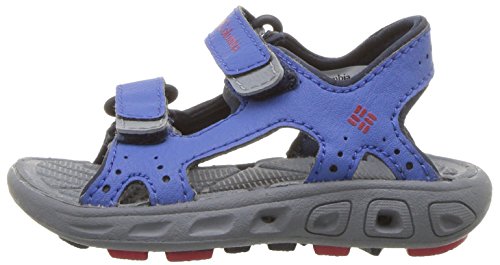 Columbia Baby Techsun Vent Sport Sandal, Stormy Blue, Mountain Red, 7 Regular US Toddler