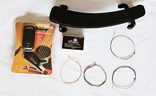 image for Vio Music 4/4 Natural Wood Violin Package, All in One with Hard Case, 