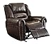 Homelegance 9668BRW-1 Glider Reclining Chair, Brown Bonded Leather
