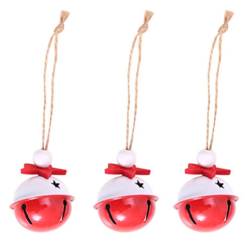 image for daffodilblob 3Pcs Cute Iron Bells Pendant Home Christmas Tree Xmas Par