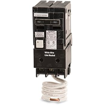 Double Pole GFCI Circuit Breaker, 60 Amp - Ground Fault ... wiring a 240v gfci circuit breaker 
