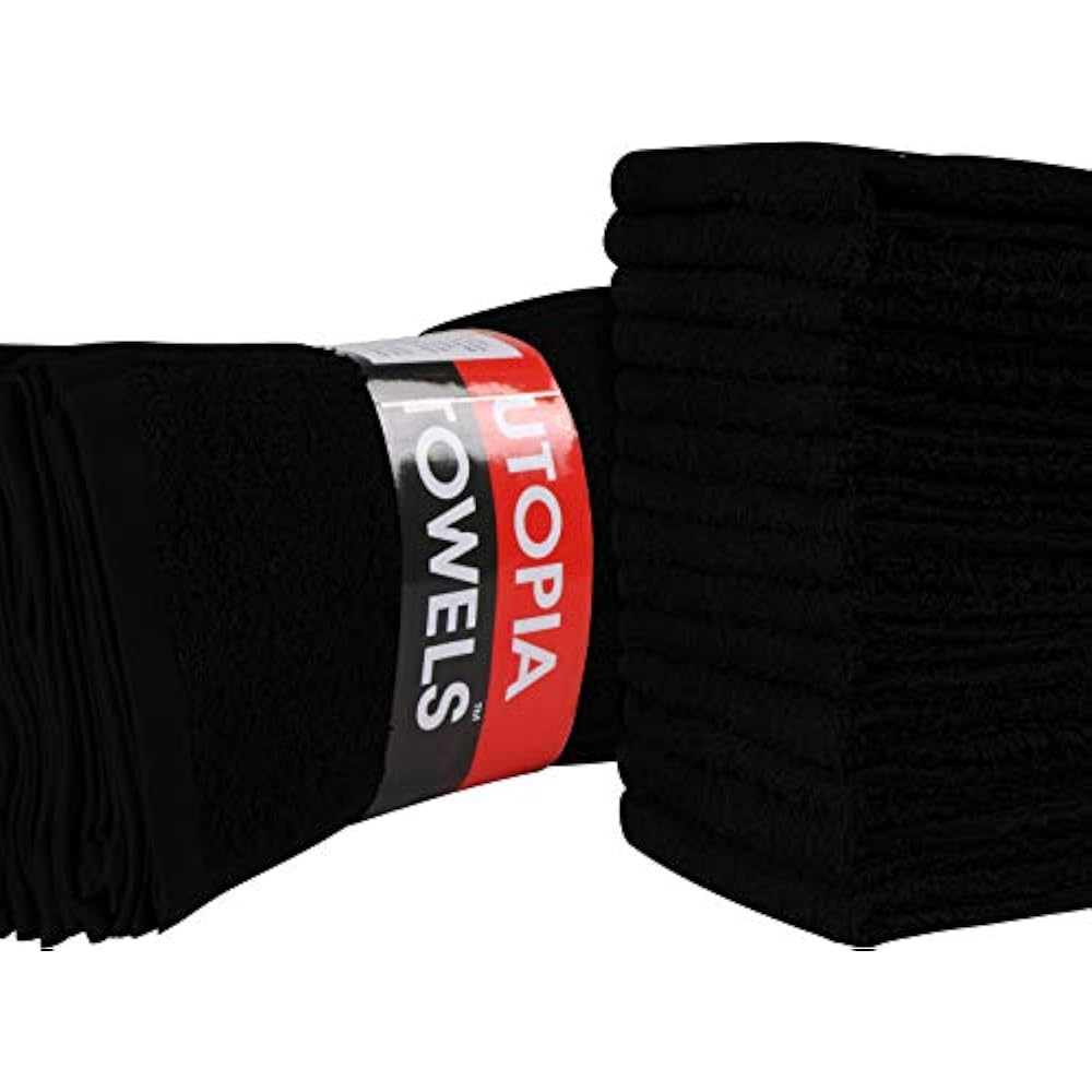 Cotton Washcloths, 24 Pack, Black Home & Kitchen eBay