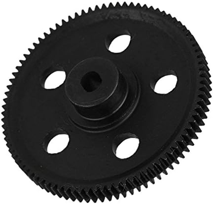 Yiguo 18024-1 87T Metal Speed Drive Differential Main Gear for HSP RC 1:10 94180 Rock Crawler Black
