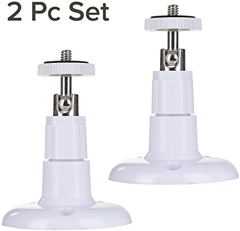 Zivif Adjustable Security Camera Wall Mount Bracket for Arlo, Arlo Pro and other Compatible Wifi Cameras (White)