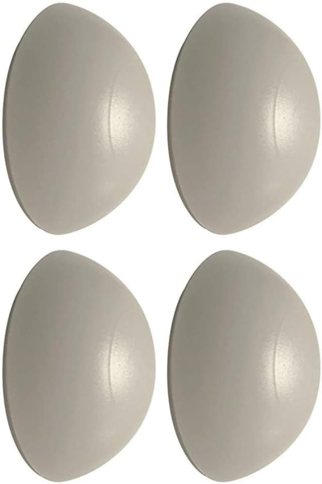 Door Stop Bumpers Rubber Wall Mounted Guard Self Adhesive 32MM White