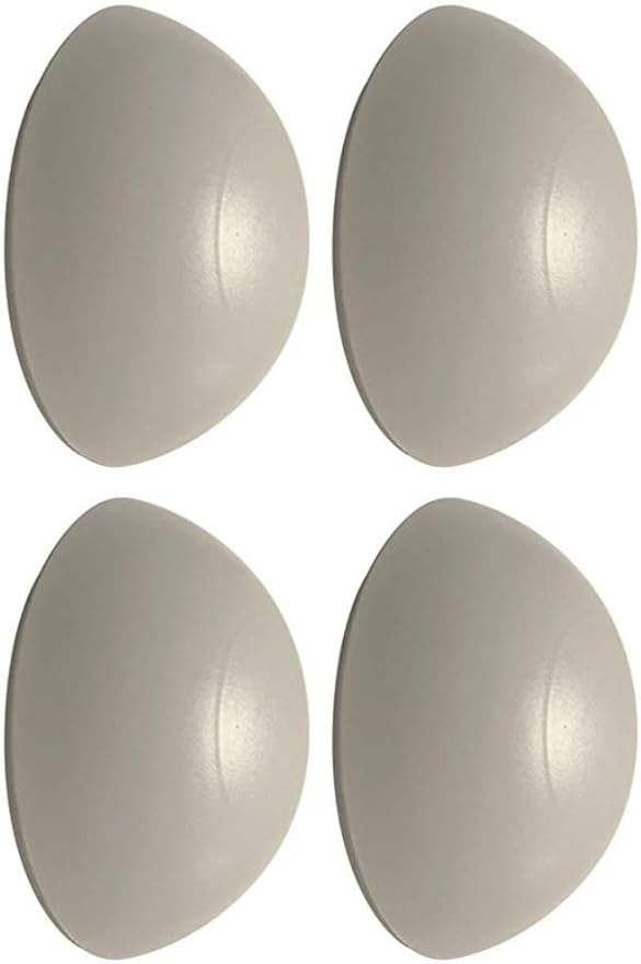 Door Stop Bumpers Rubber Wall Mounted Guard Self Adhesive 32MM White