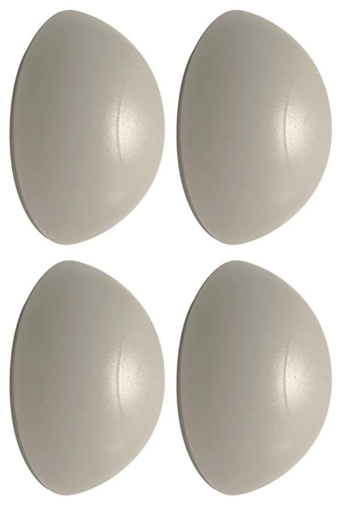 Door Stop Bumpers Rubber Wall Mounted Guard Self Adhesive 32MM White - 4