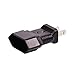 USA Canada 2Pin Male to Europe 2Pin Female AC Adapter, Molded Nema 1-15P to EU. Female AC Connector for European Travelers to America/Canada/Japan Etc, 10A 250V Black