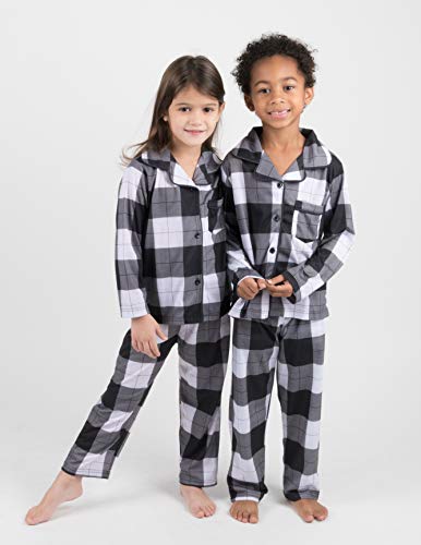 Leveret Kids Pajamas Flannel Pajamas 