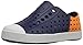 Native Jefferson Block Child Slip On Sneaker (Toddler/Little Kid), Regatta Blue/Shell White/Begonia Orange Block, 6 M US Toddler