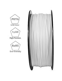 3D BEST Q PETG   Filamento de impresión 3D de 0.069 in, precisión dimensional +   0.001 in, 2.2 lbs, 7 colores a elegir, Gris, 1