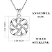 ANGEMIEL 925 Sterling Silver CZ Good Luck Celtic Knot Cross Vintage Pendant Necklaces For Women silver fashion jewelry