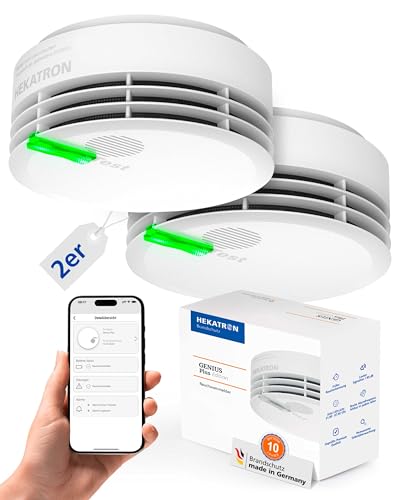 Hekatron Genius Plus – Rauchmelder 10 Jahre Batterie – 2 Stück
