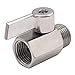 DERNORD 1/2 inch Stainless Mini Ball Valve NPT Female x Male Thread SUS316
