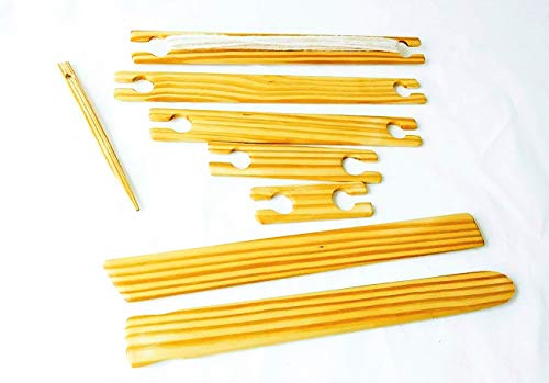 1.0'' Wide 5 Piece Weaving Stick Shuttle/flat Shuttle Kit. 4''6''8''10''12'' X 1.0