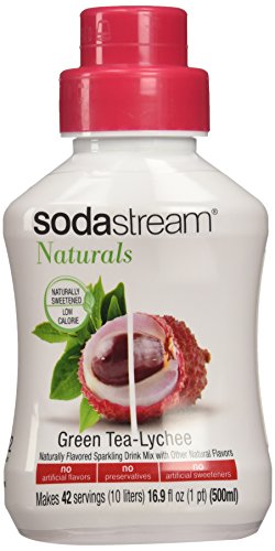 Sodastream Naturals Green Tea Lychee Soda Mix 500ml Bottle - NEW FLAVOR!