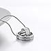 MARENJA-Valentine Gifts Women's Fashion Necklace-Crystal Heart Pendant Engraved with 