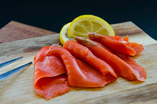 Salmon Sampler Christmas Gift Basket Gourmet Food Box for Family Corporate Gifts